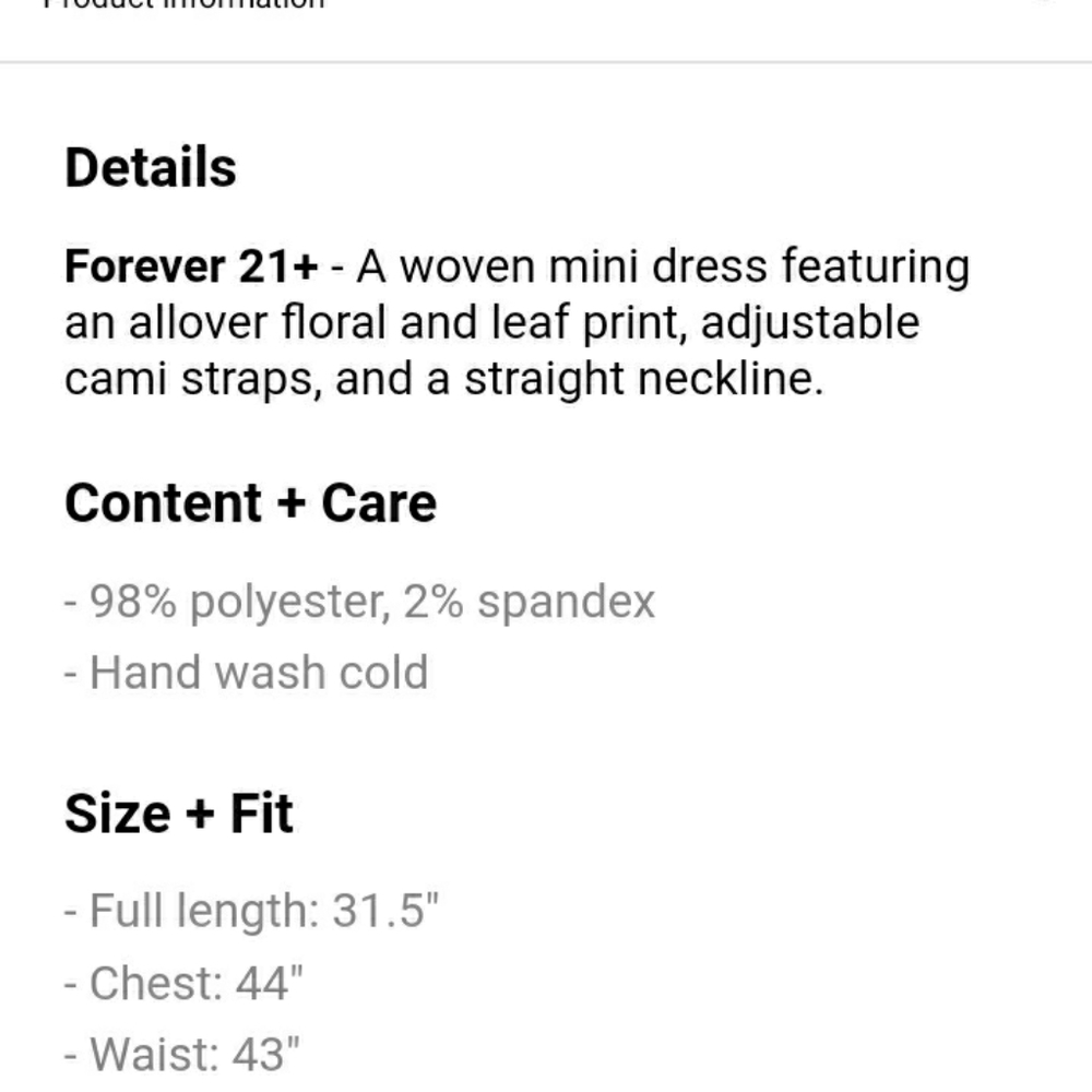 Forever 21 Floral summer dress with slit - Picture 8 of 9